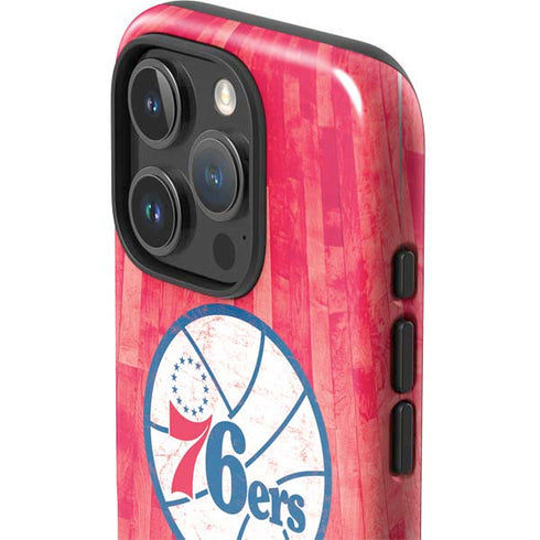 NBA Philadelphia 76ers Hardwood Classics iPhone 16 Pro Impact Case